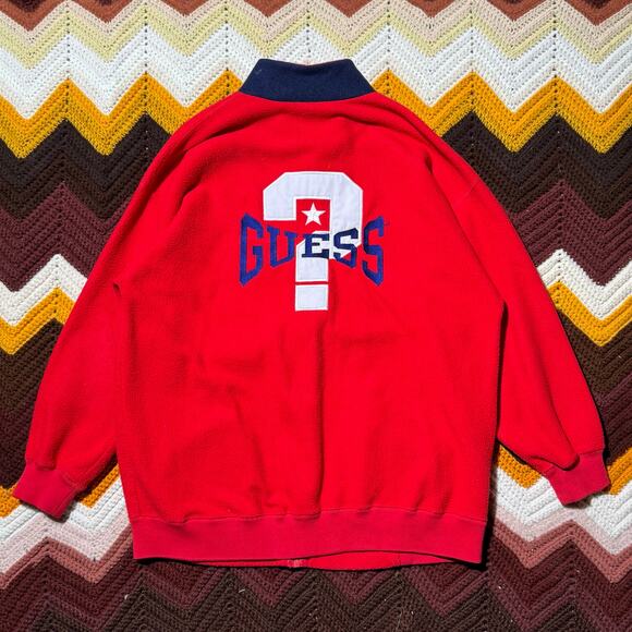 Late 80s Guess Question Mark Fleece - Picture 4 of 5